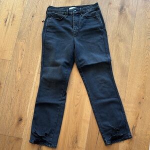 Women's Black Distressed Jeans